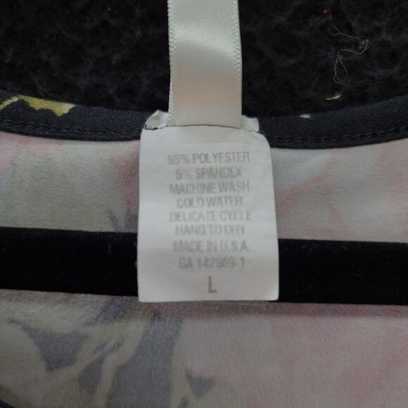 Maxine Nichols Womens Top Multi-Color Size Large Polyester Blend Pullover Stretc - Picture 7 of 12